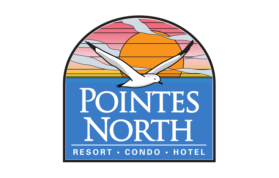 Curve Logo Design Pointes North Resort in Traverse City, Michigan